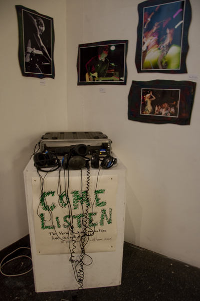 A set of headphones for listening to past Vera live show recordings.