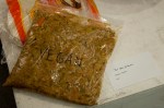 Artist William Owens recreates a bag of VeraaE™s Vegan Gloop which was given to volunteers in the early days as repayment for their time and energy.