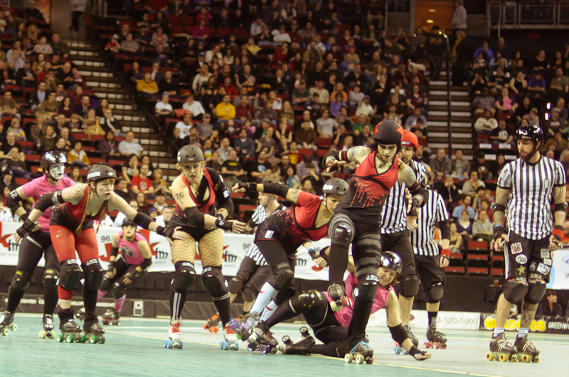 The Throttle Rockets and Grave Danger collided.