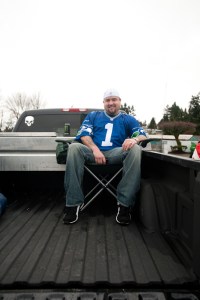 Hundreds of fans lined the streets of Renton today to cheer on