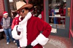 Hundreds of Santas converged in Fremont yesterday, bringing Santarchy to the Center