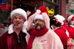 Hundreds of Santas converged in Fremont yesterday, bringing Santarchy to the Center