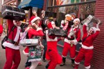 Hundreds of Santas converged in Fremont yesterday, bringing Santarchy to the Center