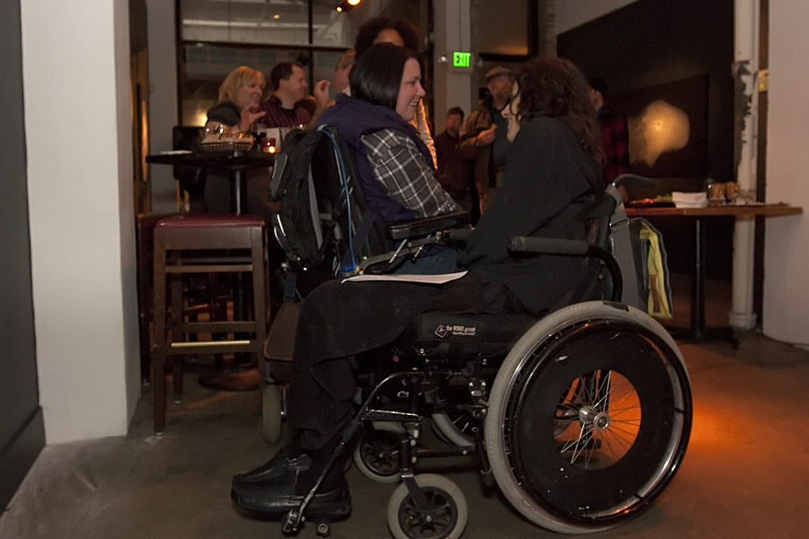 Jesse Higman, an album artist turned painter, recently opened a show at