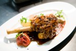 Glazed Cattail Creek Lamb Shank aE“ Panisse Croutons, Fennel, Slow-Roasted Tomato, Lamb Jus