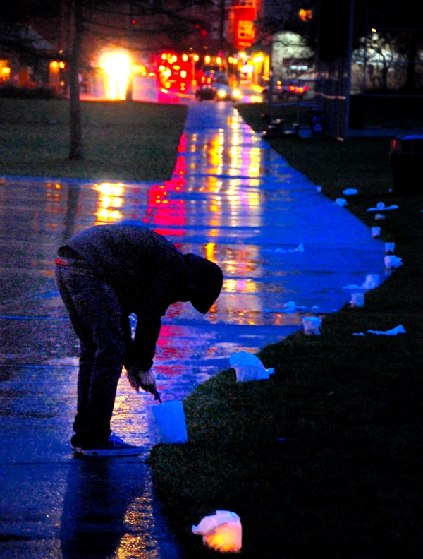 It's a challenge to keep the candles lit in the record rainfall.
