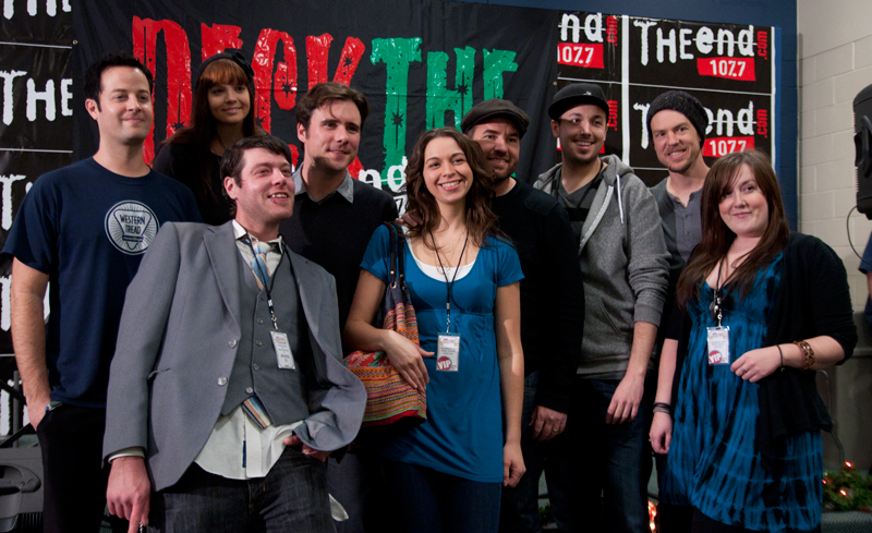 Backstage with Jimmy Eat World.