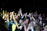 The crowd is rowdy!