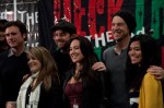More backstage visitors.