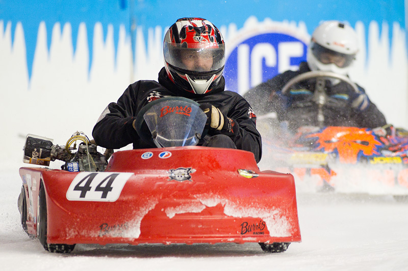 To save on weight and decrease complexity, these small cars do not have a battery or engine starter installed. Instead, motorcycle batteries are connected externally to help get the engine moving. The batteries are then detached and the miniature cars enter the race track.