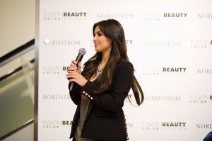 Kim Kardashian made an appearance at the Bellevue Square Nordstrom yesterday and
