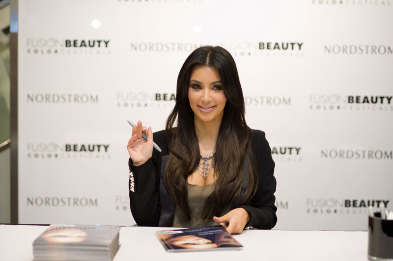 Kim Kardashian made an appearance at the Bellevue Square Nordstrom yesterday and