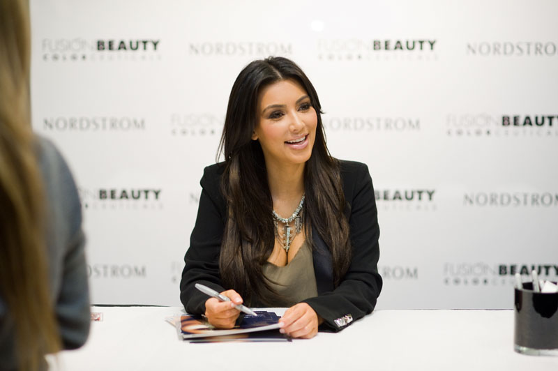 Kim Kardashian made an appearance at the Bellevue Square Nordstrom yesterday and