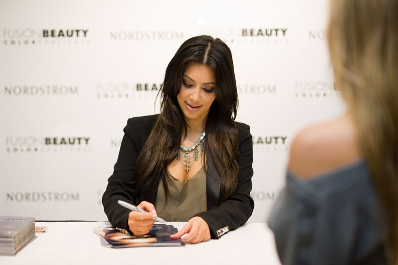 Kim Kardashian made an appearance at the Bellevue Square Nordstrom yesterday and