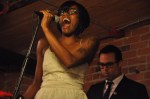 Noelle belting out her lyrics.
