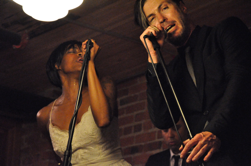 Noelle and Fitz in one of their frequent duet moments, engaging one another on stage.