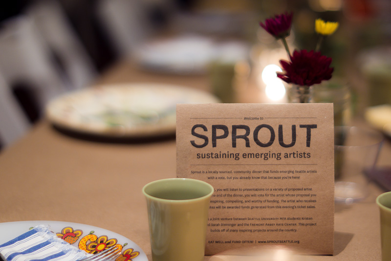 The inagural SPROUT took place in August and raised $1,000 for Whitney Aguirre's project, Central District Women's Dance Classes.