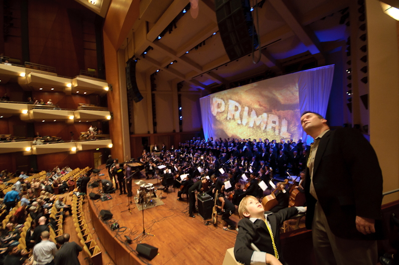 It's quite a view from the box seats.