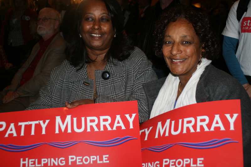 Though incumbent Senator Patty Murray hadn't cinched the election yet, she, her