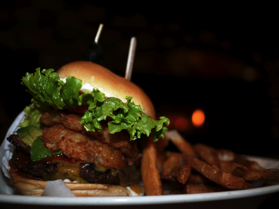 Claim Jumper. Where everything is ridiculous. This is confirmed by the calorie counts in the back of the menu. Just don't do it.