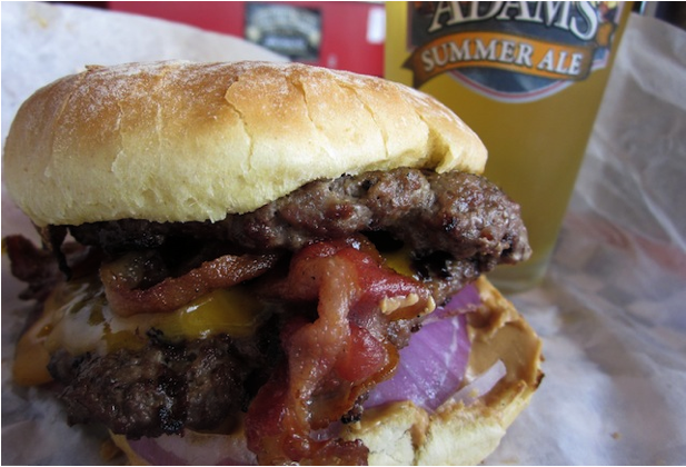 New Moon's Code Blue burger. SW's Julien Perry tagged this bad boy as one of Seattle's Top 5 Heart Attacks on a Plate.