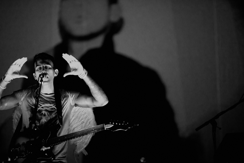 Stevens performing in front of a sold-out Paramount