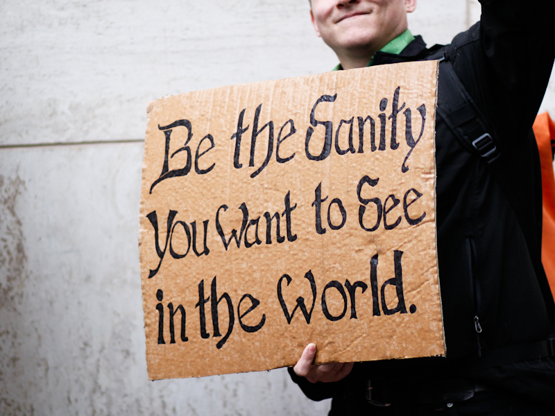Thousands converged in Westlake park yesterday to take part in a satellite