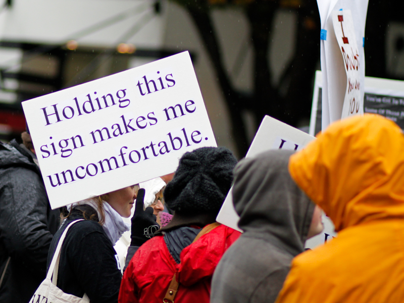 Thousands converged in Westlake park yesterday to take part in a satellite