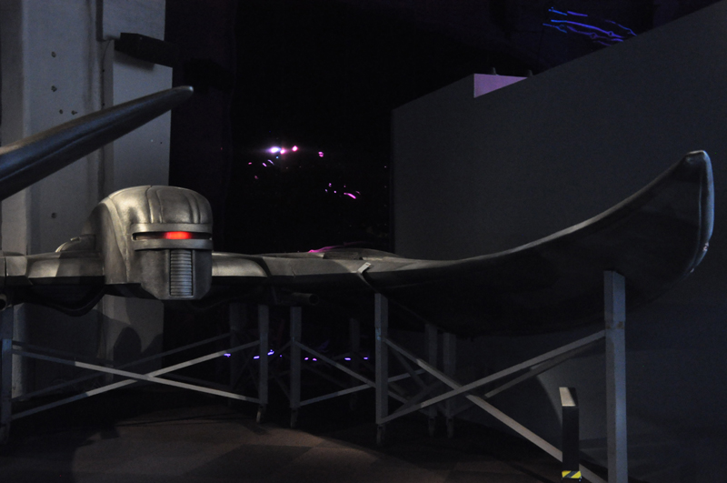 A life-sized Cylon Raider