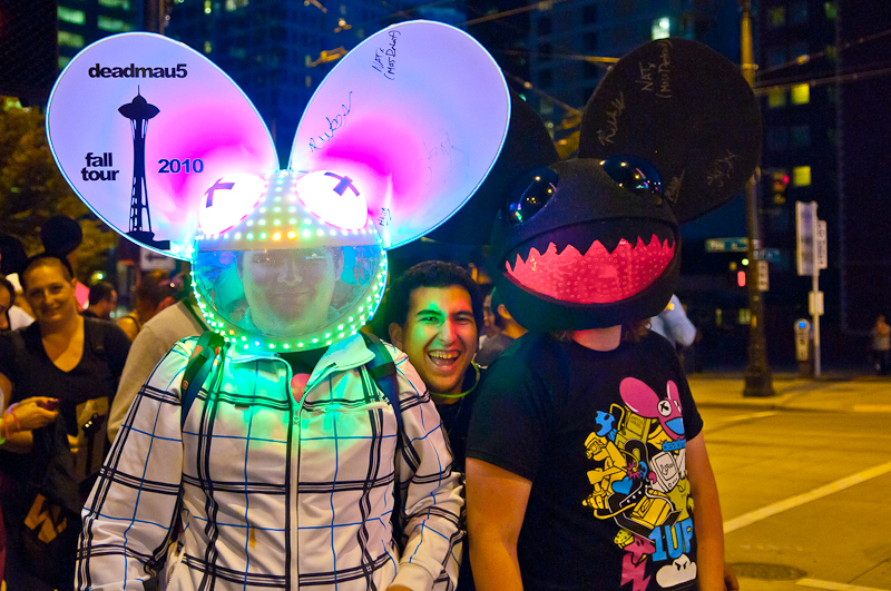 DeadMau5 played to a packed and frenzied crowd at the Paramount last
