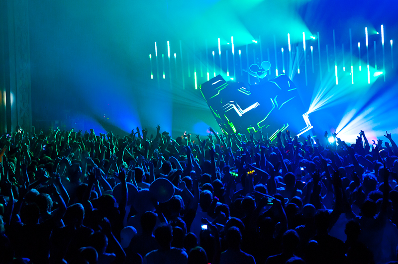 DeadMau5 played to a packed and frenzied crowd at the Paramount last