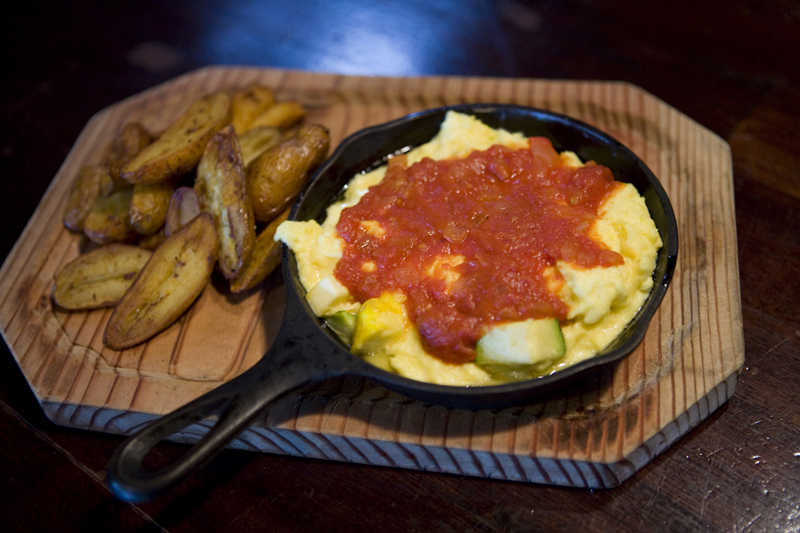 Summer Squash Frittata (with tomato jam).