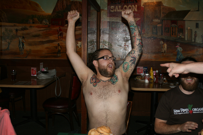 Bearded rocker Andrew Chapman of The Keeper.