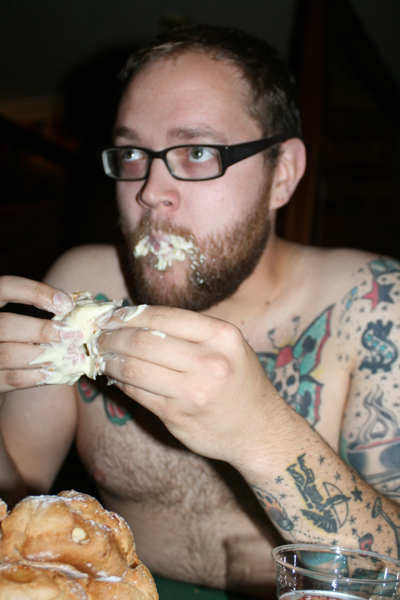 Chapman seems to be doubting that last bite.