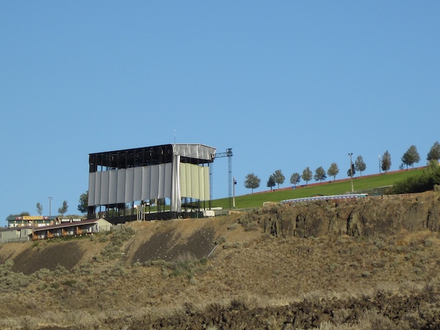 A backside view of the Gorge Amphitheater.