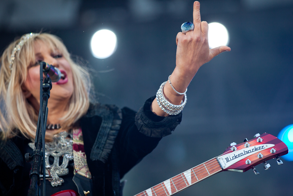 Courtney Love, Seattle's favorite hater to hate, and her band Hole played