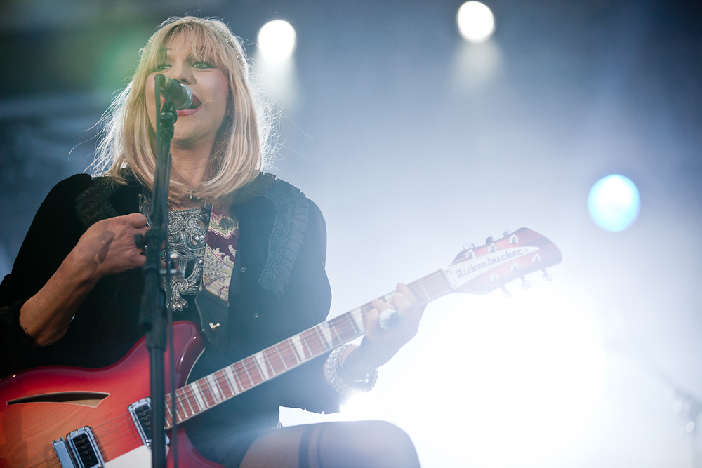 Courtney Love, Seattle's favorite hater to hate, and her band Hole played