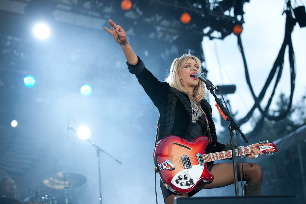 Courtney Love, Seattle's favorite hater to hate, and her band Hole played