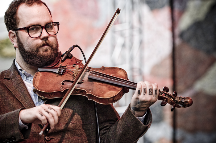 "He tells the crowd that his two favorite things in the world