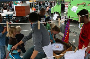 Getting the spin art going with The Adventure School.