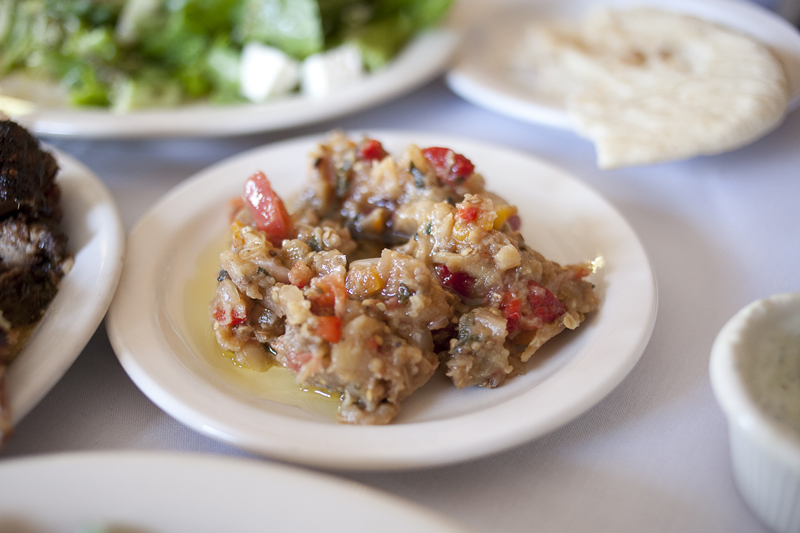 Eggplant salad.