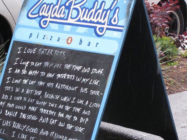 Zayda Buddy's Ode to Tots.