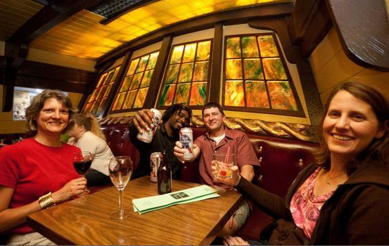 Topping off tots with the pirates of the Benbow Room.