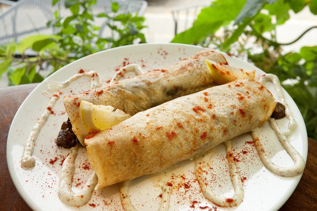 Smoked Northwest Portobello & Tempeh CrAape.