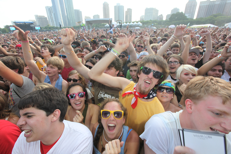 The crowd on Friday.