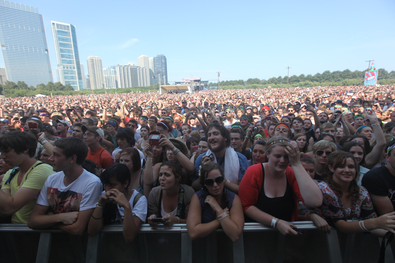 The festival crowd on Sunday, the final day of Lollapalooza 2010.