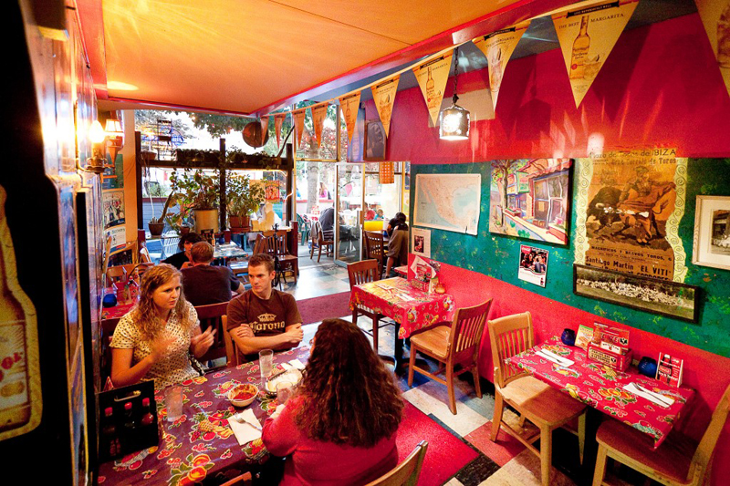 Colorful surroundings.