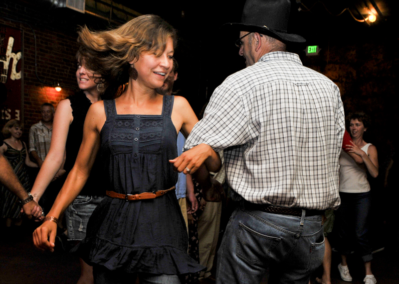 Heels were kicked up and skirts flew high to a do-si-do at