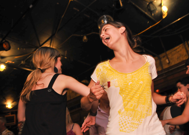 Heels were kicked up and skirts flew high to a do-si-do at