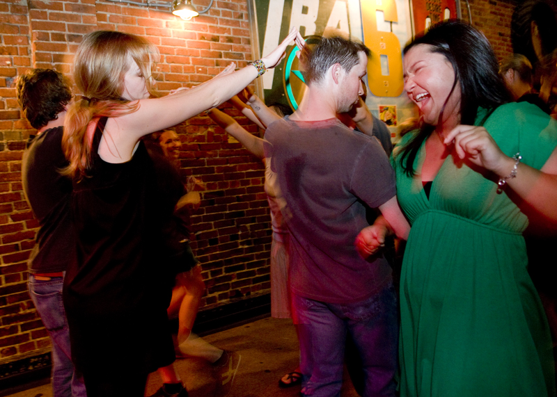 Heels were kicked up and skirts flew high to a do-si-do at